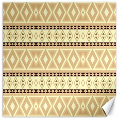 Fancy Tribal Border Pattern Beige Canvas 16  X 16  