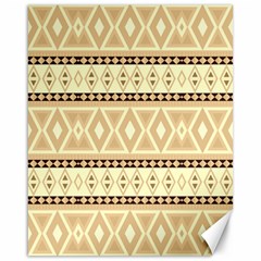 Fancy Tribal Border Pattern Beige Canvas 16  X 20   by ImpressiveMoments