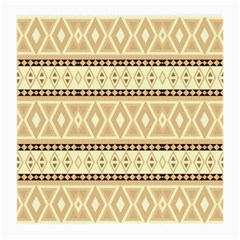 Fancy Tribal Border Pattern Beige Medium Glasses Cloth (2-side)