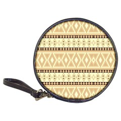 Fancy Tribal Border Pattern Beige Classic 20-cd Wallets by ImpressiveMoments