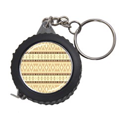 Fancy Tribal Border Pattern Beige Measuring Tapes