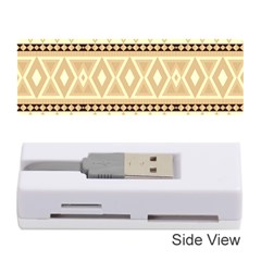 Fancy Tribal Border Pattern Beige Memory Card Reader (stick) 