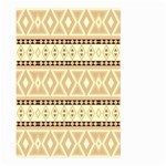 Fancy Tribal Border Pattern Beige Large Garden Flag (Two Sides) Front