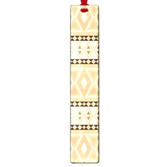 Fancy Tribal Border Pattern Beige Large Book Marks