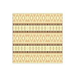 Fancy Tribal Border Pattern Beige Satin Bandana Scarf by ImpressiveMoments