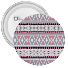 Fancy Tribal Border Pattern Soft 3  Buttons by ImpressiveMoments