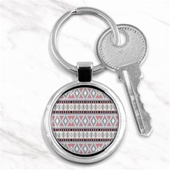 Fancy Tribal Border Pattern Soft Key Chains (round) 