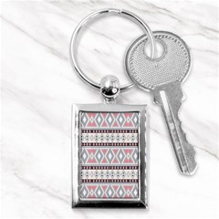 Fancy Tribal Border Pattern Soft Key Chains (rectangle) 