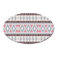 Fancy Tribal Border Pattern Soft Oval Magnet