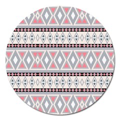 Fancy Tribal Border Pattern Soft Magnet 5  (round)