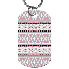 Fancy Tribal Border Pattern Soft Dog Tag (two Sides)