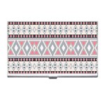 Fancy Tribal Border Pattern Soft Business Card Holders Front