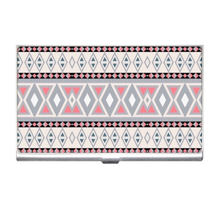 Fancy Tribal Border Pattern Soft Business Card Holders