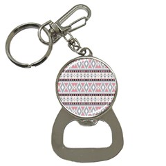 Fancy Tribal Border Pattern Soft Bottle Opener Key Chains