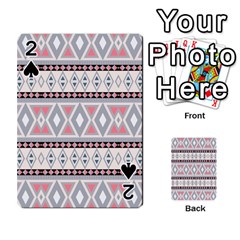 Fancy Tribal Border Pattern Soft Playing Cards 54 Designs  by ImpressiveMoments