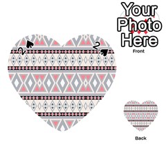 Fancy Tribal Border Pattern Soft Playing Cards 54 (heart)  by ImpressiveMoments