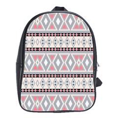 Fancy Tribal Border Pattern Soft School Bags(large) 