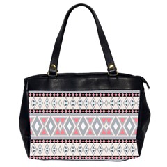 Fancy Tribal Border Pattern Soft Office Handbags (2 Sides) 