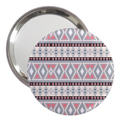 Fancy Tribal Border Pattern Soft 3  Handbag Mirrors by ImpressiveMoments