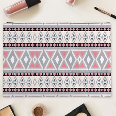 Fancy Tribal Border Pattern Soft Cosmetic Bag (xxl) 