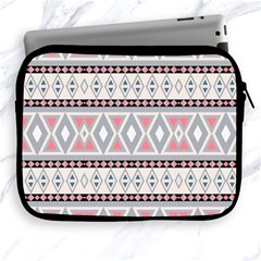 Fancy Tribal Border Pattern Soft Apple Ipad 2/3/4 Zipper Cases