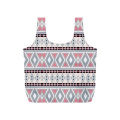 Fancy Tribal Border Pattern Soft Full Print Recycle Bags (s) 