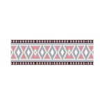 Fancy Tribal Border Pattern Soft Satin Scarf (Oblong) Front