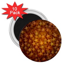 Gold Stars 2 25  Magnets (10 Pack)  by KirstenStar