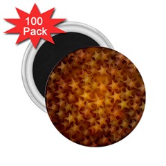 Gold Stars 2 25  Magnets (100 Pack) 