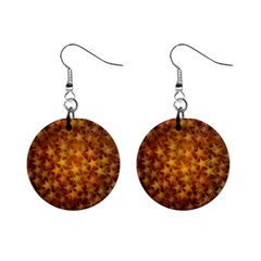 Gold Stars Mini Button Earrings