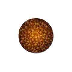 Gold Stars Golf Ball Marker (4 Pack)