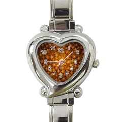 Gold Stars Heart Italian Charm Watch