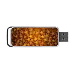 Gold Stars Portable Usb Flash (two Sides)