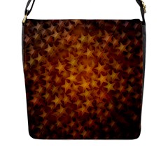 Gold Stars Flap Messenger Bag (l) 