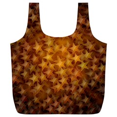 Gold Stars Full Print Recycle Bags (l) 