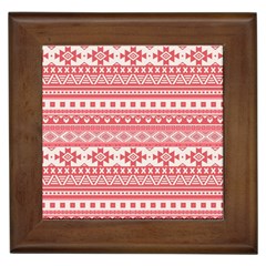 Fancy Tribal Borders Pink Framed Tiles