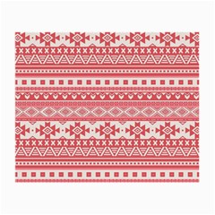 Fancy Tribal Borders Pink Small Glasses Cloth