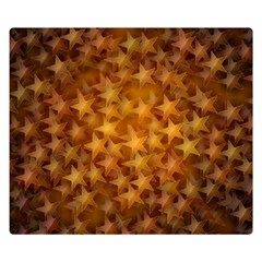 Gold Stars Double Sided Flano Blanket (small) 