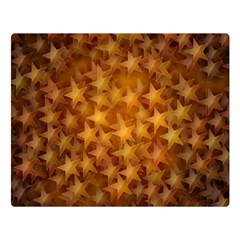 Gold Stars Double Sided Flano Blanket (large) 