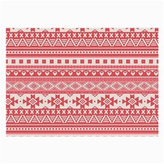 Fancy Tribal Borders Pink Large Glasses Cloth (2-side)