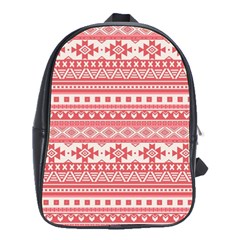 Fancy Tribal Borders Pink School Bags(large) 