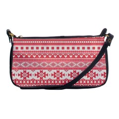 Fancy Tribal Borders Pink Shoulder Clutch Bags