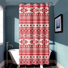 Fancy Tribal Borders Pink Shower Curtain 36  X 72  (stall)  by ImpressiveMoments