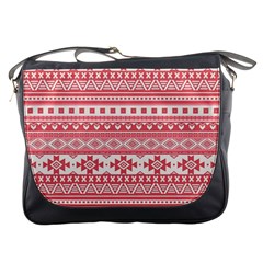 Fancy Tribal Borders Pink Messenger Bags by ImpressiveMoments