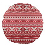 Fancy Tribal Borders Pink Large 18  Premium Round Cushions Front