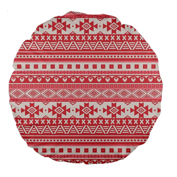 Fancy Tribal Borders Pink Large 18  Premium Round Cushions