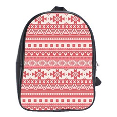 Fancy Tribal Borders Pink School Bags (xl) 