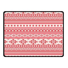 Fancy Tribal Borders Pink Double Sided Fleece Blanket (small)  by ImpressiveMoments