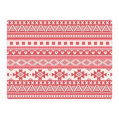 Fancy Tribal Borders Pink Double Sided Flano Blanket (mini) 