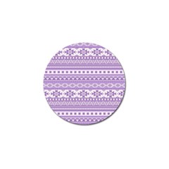 Fancy Tribal Borders Lilac Golf Ball Marker (4 Pack)